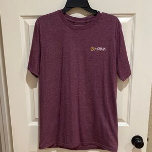 Magellan Outdoors Men's Heathered Wine Short-Sleeve Tee with Chest Logo